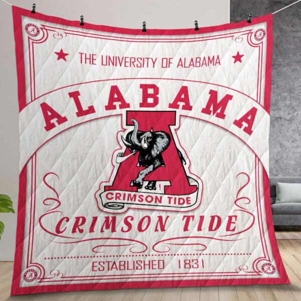 Ncaa Alabama Crimson Tide Quilt Gift For Christmas Birthday Thanksgiving Version 1