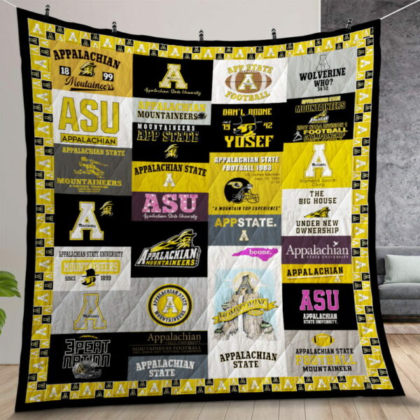 Ncaa Appalachian State Mountaineers Quilt Gift For Christmas Birthday Thanksgiving Version 3