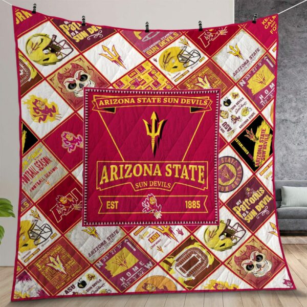 Ncaa Arizona State Sun Devils Quilt Gift For Christmas Birthday Thanksgiving Version 1