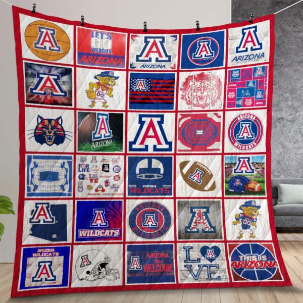 Ncaa Arizona Wildcats Quilt Gift For Christmas Birthday Thanksgiving Version 2