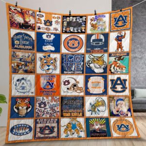Ncaa Auburn Tigers Quilt Gift For Christmas Birthday Thanksgiving Version 1