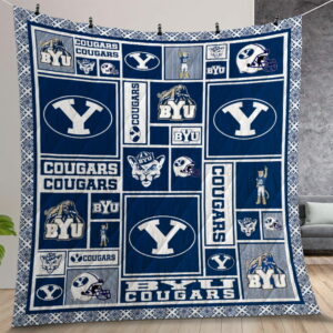 Ncaa Byu Cougars Quilt Gift For Christmas Birthday Thanksgiving Version 2