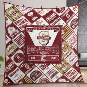 Ncaa Charleston Cougars Quilt Gift For Christmas Birthday Thanksgiving Version 1