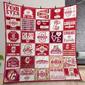 Ncaa Charleston Cougars Quilt Gift For Christmas Birthday Thanksgiving Version 2