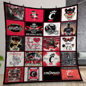 Ncaa Cincinnati Bearcats Quilt Gift For Christmas Birthday Thanksgiving Version 2
