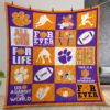 Ncaa Clemson Tigers Quilt Gift For Christmas Birthday Thanksgiving 9