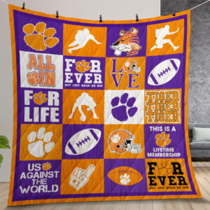 Ncaa Clemson Tigers Quilt Gift For Christmas Birthday Thanksgiving 9