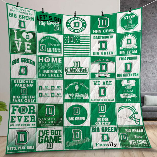 Ncaa Dartmouth Big Green Quilt Gift For Christmas Birthday Thanksgiving
