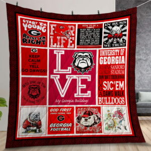 Ncaa Georgia Bulldogs Quilt Gift For Christmas Birthday Thanksgiving Version 3
