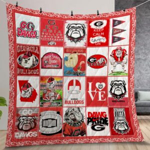 Ncaa Georgia Bulldogs Quilt Gift For Christmas Birthday Thanksgiving Version 4