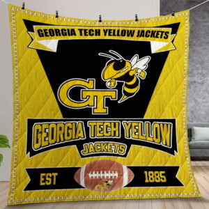 Ncaa Georgia Tech Yellow Jackets Quilt Gift For Christmas Birthday Thanksgiving Version 3