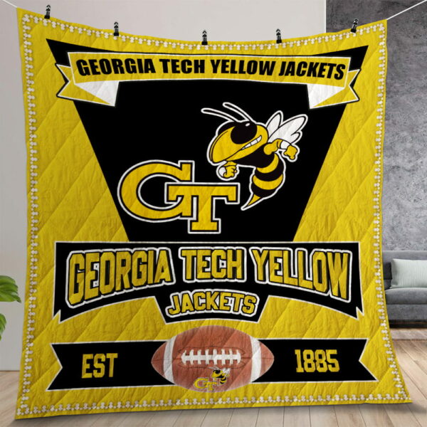 Ncaa Georgia Tech Yellow Jackets Quilt Gift For Christmas Birthday Thanksgiving Version 3