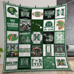 Ncaa Hawaii Warriors Quilt Gift For Christmas Birthday Thanksgiving Version 2