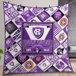 Ncaa Holy Cross Crusaders Quilt Gift For Christmas Birthday Thanksgiving Version 2
