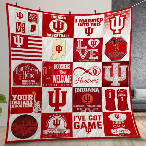 Ncaa Indiana Hoosiers Quilt Gift For Christmas Birthday Thanksgiving Version 1