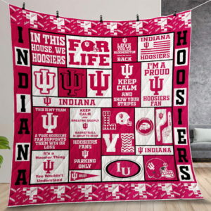 Ncaa Indiana Hoosiers Quilt Gift For Christmas Birthday Thanksgiving Version 2