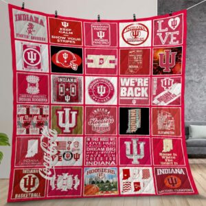 Ncaa Indiana Hoosiers Quilt Gift For Christmas Birthday Thanksgiving Version 3