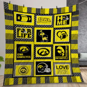 Ncaa Iowa Hawkeyes Quilt Gift For Christmas Birthday Thanksgiving