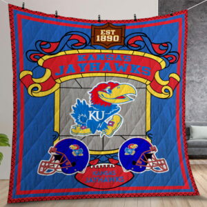 Ncaa Kansas Jayhawks Quilt Gift For Christmas Birthday Thanksgiving Version 1