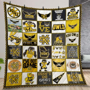 Ncaa Kennesaw State Owls Quilt Gift For Christmas Birthday Thanksgiving