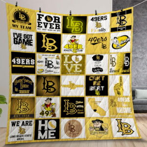 Ncaa Long Beach State 49ers Quilt Gift For Christmas Birthday Thanksgiving
