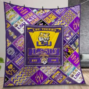 Ncaa Lsu Tigers Quilt Gift For Christmas Birthday Thanksgiving Version 1