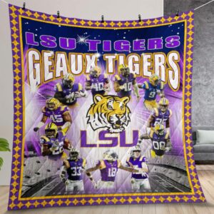 Ncaa Lsu Tigers Quilt Gift For Christmas Birthday Thanksgiving Version 2