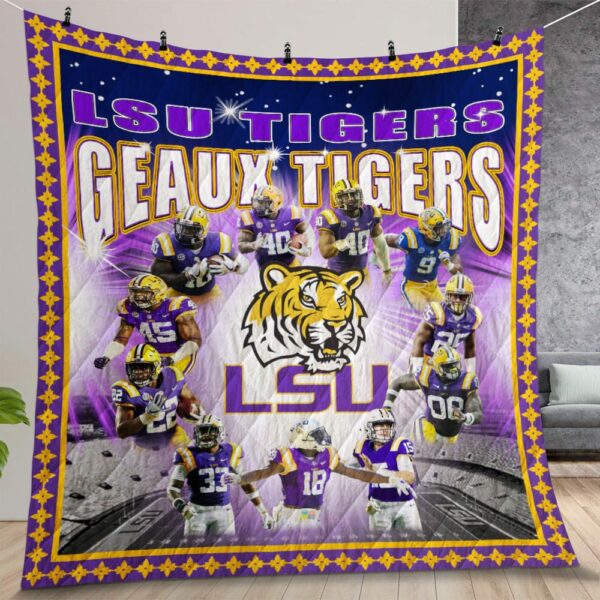 Ncaa Lsu Tigers Quilt Gift For Christmas Birthday Thanksgiving Version 2