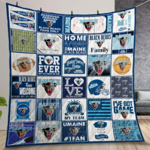 Ncaa Maine Black Bears Quilt Gift For Christmas Birthday Thanksgiving Version 1