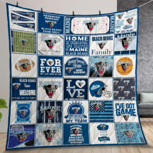 Ncaa Maine Black Bears Quilt Gift For Christmas Birthday Thanksgiving Version 2