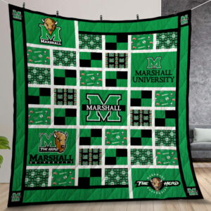 Ncaa Marshall Thundering Herd Quilt Gift For Christmas Birthday Thanksgiving Version 1