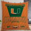 Ncaa Miami Hurricanes Quilt Gift For Christmas Birthday Thanksgiving Version 2