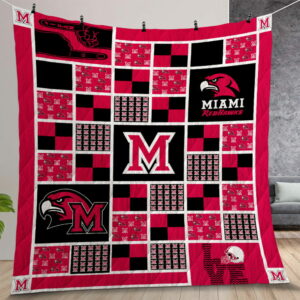 Ncaa Miami Redhawks Quilt Gift For Christmas Birthday Thanksgiving Version 1