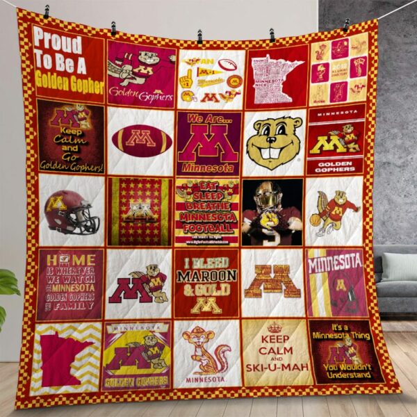 Ncaa Minnesota Golden Gophers Quilt Gift For Christmas Birthday Thanksgiving Version 1