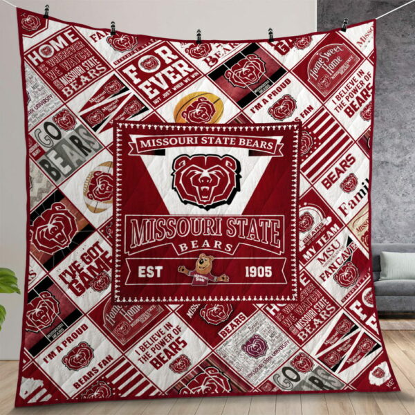 Ncaa Missouri State Bears Quilt Gift For Christmas Birthday Thanksgiving