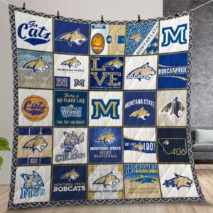 Ncaa Montana State Bobcats Quilt Gift For Christmas Birthday Thanksgiving