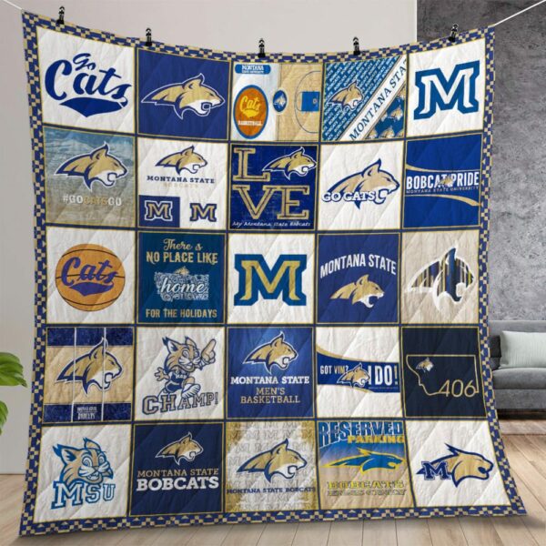 Ncaa Montana State Bobcats Quilt Gift For Christmas Birthday Thanksgiving