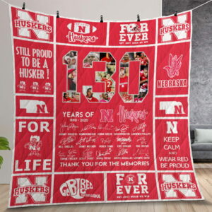 Ncaa Nebraska Cornhuskers Quilt Gift For Christmas Birthday Thanksgiving