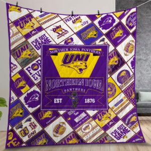 Ncaa Northern Iowa Panthers Quilt Gift For Christmas Birthday Thanksgiving Version 1