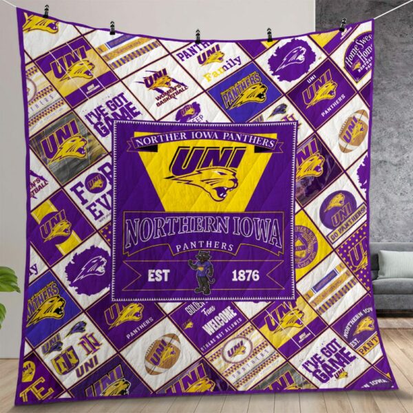 Ncaa Northern Iowa Panthers Quilt Gift For Christmas Birthday Thanksgiving Version 1
