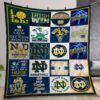 Ncaa Notre Dame Fighting Irish Quilt Gift For Christmas Birthday Thanksgiving Version 1
