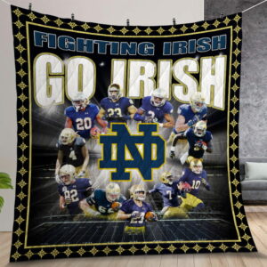 Ncaa Notre Dame Fighting Irish Quilt Gift For Christmas Birthday Thanksgiving Version 6