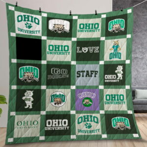 Ncaa Ohio Bobcats Quilt Gift For Christmas Birthday Thanksgiving