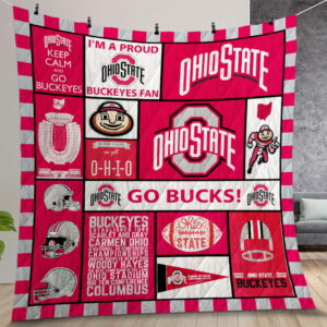 Ncaa Ohio State Buckeyes Quilt Gift For Christmas Birthday Thanksgiving Version 1