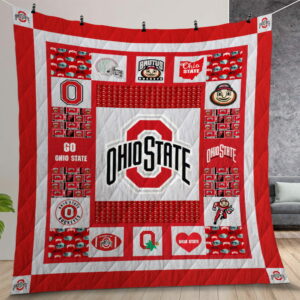 Ncaa Ohio State Buckeyes Quilt Gift For Christmas Birthday Thanksgiving Version 3