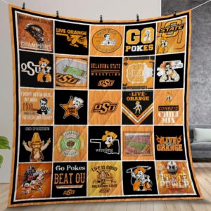Ncaa Oklahoma State Cowboys Quilt Gift For Christmas Birthday Thanksgiving Version 2