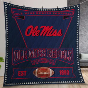 Ncaa Ole Miss Rebels Quilt Gift For Christmas Birthday Thanksgiving Version 2
