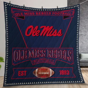 Ncaa Ole Miss Rebels Quilt Gift For Christmas Birthday Thanksgiving Version 5