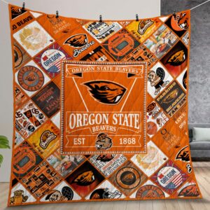 Ncaa Oregon State Beavers Quilt Gift For Christmas Birthday Thanksgiving Version 1