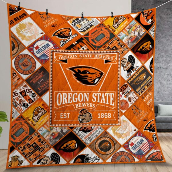 Ncaa Oregon State Beavers Quilt Gift For Christmas Birthday Thanksgiving Version 1